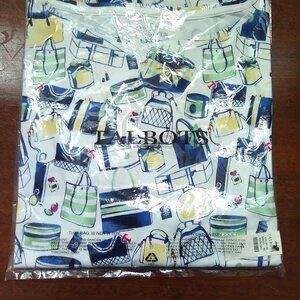 Talbots Bateau Neck Chic Handbags Tee Shirt